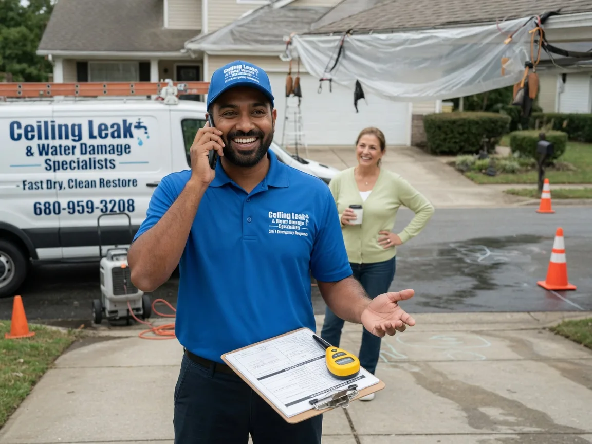 Ceiling Leak Cleanup Springport, IN FAQs
